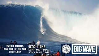 Nic Lamb at Jaws  - 2016 Billabong Ride of the Year Entry - WSL Big Wave Awards