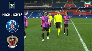 PARIS SAINT-GERMAIN - OGC NICE (2 - 1) - Highlights - (PSG - OGCN) / 2020-2021