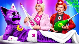 ¡CatNap en el hospital! ¡BUENA Doctora vs MALA Doctora! Hospital Poppy Playtime!