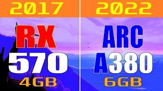 RX 570 vs ARC A380 || PC GAMES TEST ||