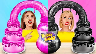 Cooking Challenge | Bubble Gum vs Chocolate Food War by Turbo Team