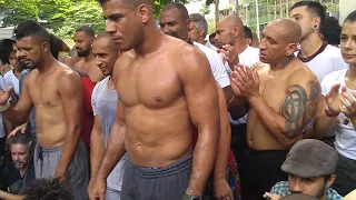 Tito Santos, Mestre Cobrinha e Professor Pezão / Capoeira da Praça da República / jogo duro