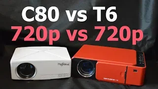 ThundeaL C80 vs Everycom T6 Проектор Projector