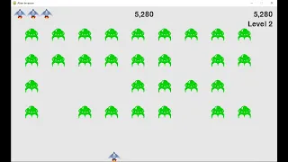 Alien Invasion 2D Game with Pygame Python's Library.