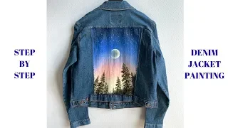 How To Paint a Denim Jacket with Acrylics STEP by STEP (ColorByFeliks)