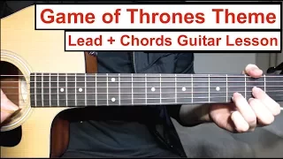 Game of Thrones - Theme | Guitar Lesson How to play Lead Guitar + Chords (with Tabs) Tutorial