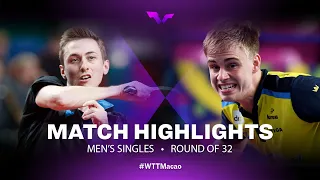Highlights | Truls Moregard vs Liam Pitchford | MS R32 | WTT Champions Macao 2022