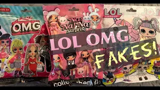 LOL Surprise OMG & Na Na Na Surprise FAKE VS REAL Doll Comparison - How to Spot Fake L.O.L. O.M.G.