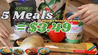 Extreme Best Budget Meals 5 Meals for 3.49