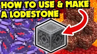 How to Use & Make a LODESTONE in Minecraft 1.16+ (Minecraft Tutorial)