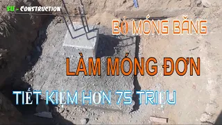 MÓNG ĐƠN - NHÀ CẤP 4 NÔNG THÔN, NHÀ MÁI THÁI, MÁI NHẬT || Sự Construction