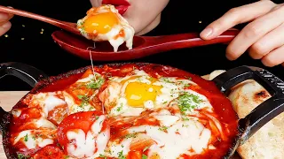 ASMR 매운 에그인헬 샥슈카 * SPICY EGG IN HELL *SHAKSHUKA*  Eating Sounds Mukbang / Shorts Nunsaegi 쇼츠