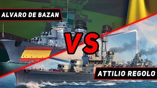 ЭСМИНЕЦ ALVARO DE BAZAN VS ATTILIO REGOLO! ЧТО ОКАЖЕТСЯ СИЛЬНЕЕ? WORLD OF WARSHIPS