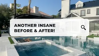 You won’t believe what this yard used to look like! #shorts #luxuryhomes #pool #backyard #dreamhome