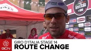 Giro Stage 14 Route Changes - Rider Reaction
