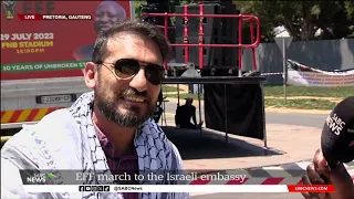EFF Picket | Palestine Embassy express gratitude to SA