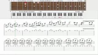 TUTORIAL EL SUEÑO DE LA GITANA INTRO Y SOLO GUITARRA PIANO PARTITURAS TABLATURA