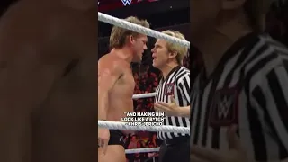 Chris Jericho Angry At Referee After Botched Kickout #shorts