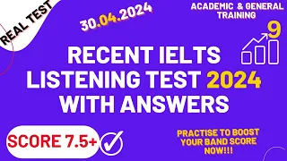 IELTS Listening Practice Test 2024 with Answers | 30.04.2024