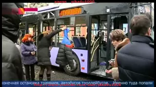 Шок +18 лет Расстрел остановки тролейбуса в Донецке 22 января 2015