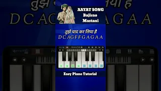 Aayat | Bajirao Mastani | Piano Cover | #shorts #viral #youtube #pianoshorts