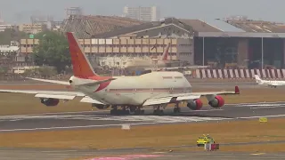 Air India Boeing 747's One Last time Departure from Mumbai! Iconic Good Bye wave post Takeoff!!