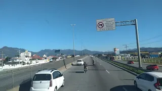 Passando por São José Florianópolis e Palhoça SC Br 101