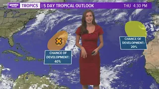 Chance for tropical development in Atlantic as hurricane season winds down