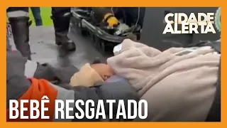 Bebê de 1 mês é resgatado no Rio Grande do Sul