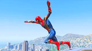 GTA 5 Iron Spiderman Ragdolls Jumps/Fails Ep.29 (Euphoria Physics)