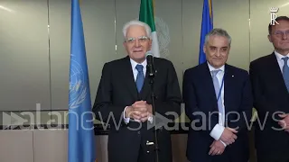 Mattarella all'Onu, la visita alla Rappresentanza Permanente d'Italia