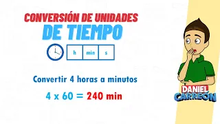 CONVERSIÓN DE UNIDADES DE TIEMPO: Horas, minutos y segundos SUPER FACIL - Para principiantes