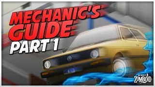 Best LOCATIONS for CAR PARTS & Tools | Project Zomboid Mechanic's Guide PART 1