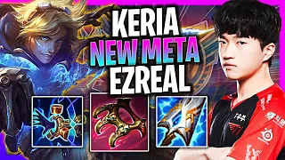 KERIA TRIES SOME NEW META EZREAL SUPPORT! | T1 Keria Plays Ezreal Support vs Hwei!  Season 2024
