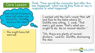 Bring characters to life using details such as thoughts, feelings, actions, and dialogue