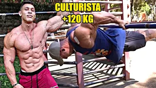 EL CULTURISTA QUE HACE CALISTENIA MODO DIOS - Ramon Dino Entrenando Calistenia