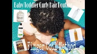 Baby/Toddler Curly Hair Routine(Finger Coil Method)