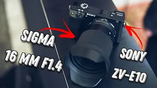 Sigma 16mm f/1.4 E-mount / объектив, который поражает качеством 😎👍