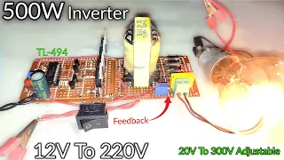 Inverter 12V To 220V | 500W TL494 Part-4