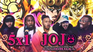 GOLDEN WIND! JJBA Part 5 Ep 1 REACTION!