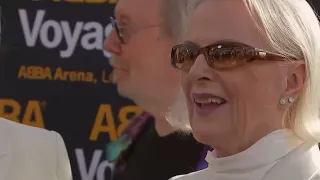 ABBA arrive for the Voyage premiere