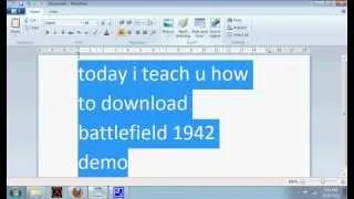 download battlefield 1942 multiplayer demo for pc