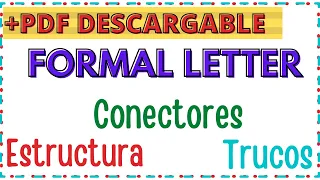 Cómo escribir email / carta formal en inglés B2 y C1 Cambridge, APTIS, EOI FORMAL LETTER