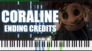 CORALINE ENDING CREDITS (Piano Tutorial)