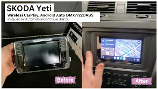 SKODA Yeti Wireless CarPlay Upgrade with KENWOODs DMX7722DABS #skoda #caraudio #carstereo