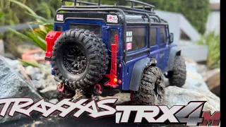 Front Yard Mini Crawler Course: Traxxas trx-4m rtr Defender 1/18 Rock Crawler RC Car