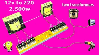 How to make a simple inverter 7500W, 12 to 220v IRF 3205, creative prodigy #75