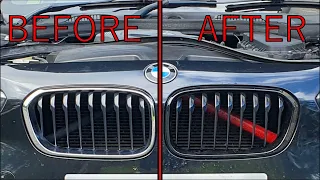 HOW TO INSTALL FRONT GRILLE SURROUND, V BRACE COVERS + BOOT RING ON A BMW 1 SERIES (F21) *DE CHROME*