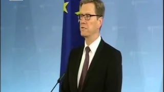 Aussenminister Dr. jur. Guido Westerwelle "schüchtert" hier US Botschafter "brutalstmöglich" ein