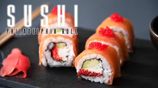 Philadelphia Roll | Sushi Recipe - Cucumbers Replaced with Red Caviar